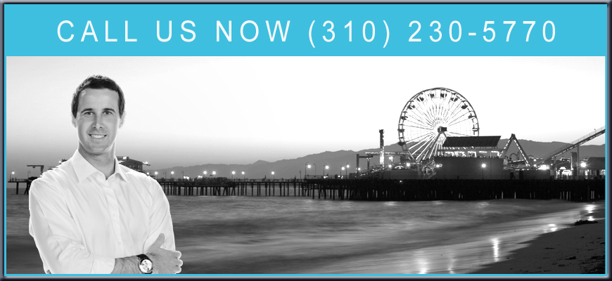 personal injury lawyer in front of Santa Monica beach pier in California